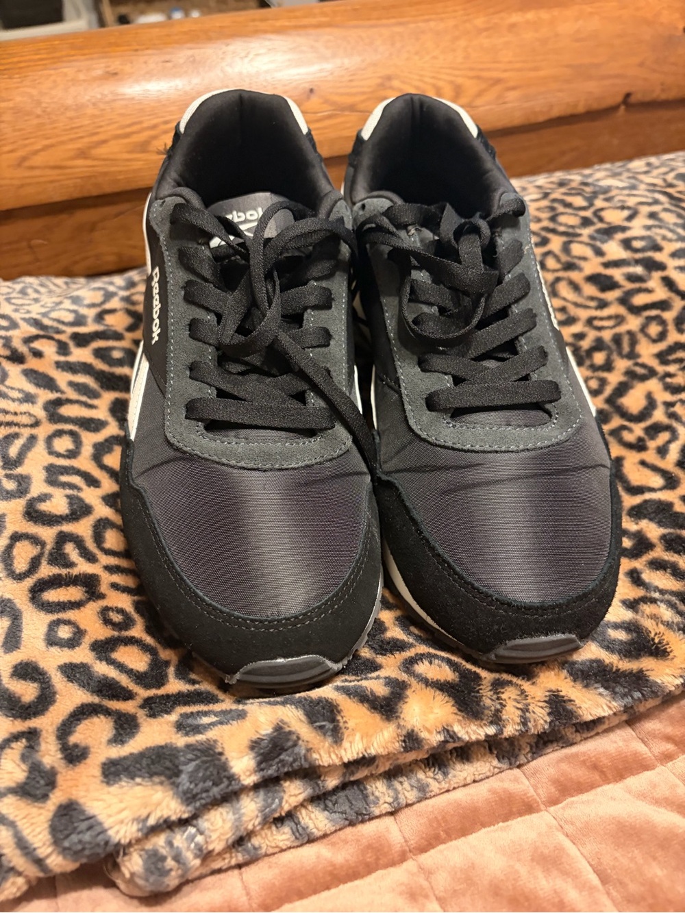 Reebok Black and White Low-Top Retro Sneaker - Picture 4 of 4